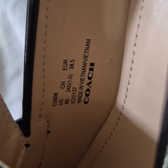 Coach Cora Loafers Sz8 - Picture 3 of 4